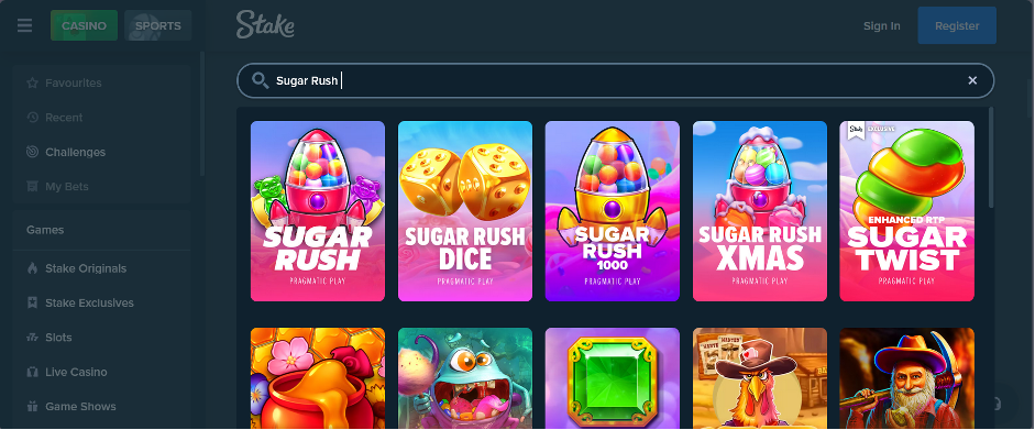 Stake.com Sugar Rush 1000